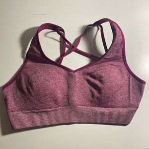 PINK Victoria's Secret Heathered Sports Bra